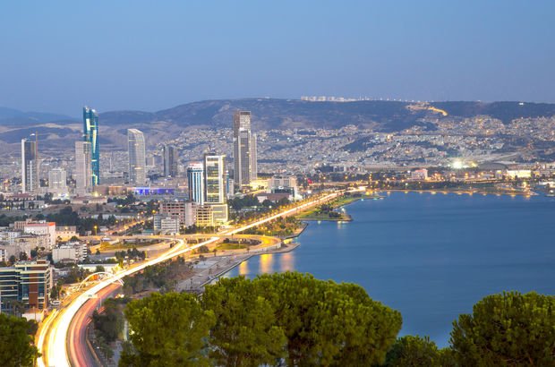 View of the beautiful city of Izmir, Turkey